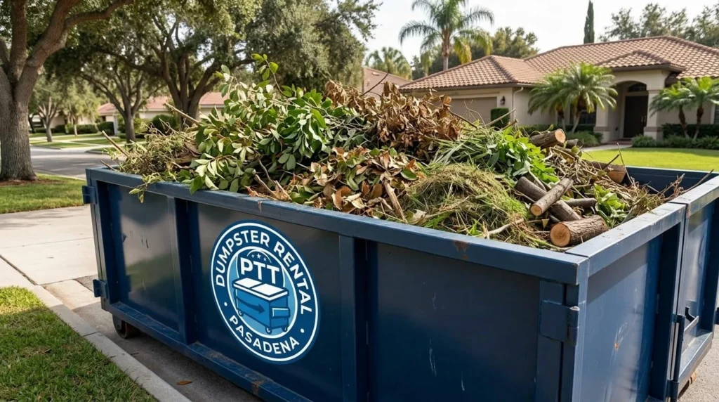 Yard Waste Dumpster Rental Pasadena